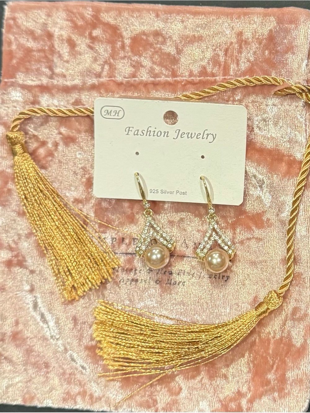 Elegant Gold Pearl Drop Earrings - Fashion Jewelry